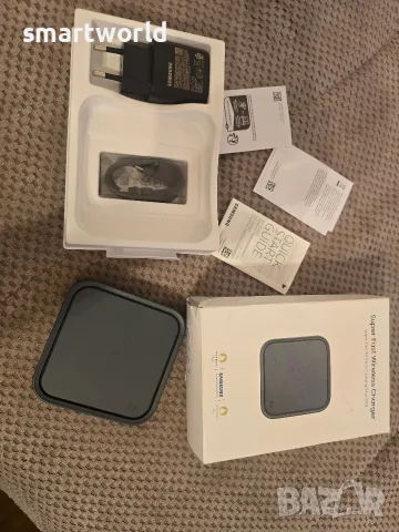 Безжично зарядно Samsung Super Fast Wireless Charger 15W, снимка 6 - Безжични зарядни - 55396483