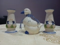 порцеланов прекрасен сет свещници с фигура на пате , снимка 11