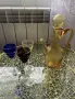Винтидж стъклен сервиз – гарафа и чаши, снимка 1