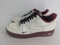 Маратонки Nike Air Force 1 Low 82 Cream Burgundy, снимка 1