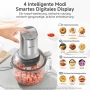 Кухненски чопър SIMPLUS 2.5 л, 300 W, стъклена купа, месене, снимка 4