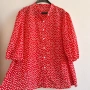 СТРАХОТНА РИЗА В ЧЕРВЕН ЦВЯТ 2XL-3XL, снимка 1
