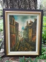 Красива Стара Картина Живопис Маслени Бои на Платно , снимка 1