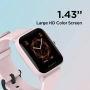 Смарт часовник Amazfit Bip U Pink Square 1.43” с 60+ спортни режима - НОВ, снимка 2