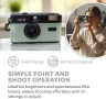 Нов 35мм филмов фотоапарат полуформатен лек презареждаем зелен ретро, снимка 7