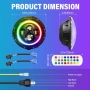 7 inch 7 инчa RGB LED Диодни фарове джип Jeep Wrangler JK LJ Lada Niva Golf 2 Cherokee Angel Eye, снимка 3