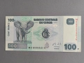 Банкнота - Конго - 100 франка UNC | 2013г., снимка 1