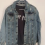 Уникален сет деним яке , дънки и тениска Phillip Plein, снимка 7