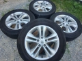 Лети джанти 17ки 5х114.3 Nissan + летни гуми 215/60/17 Continental, снимка 1