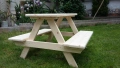 Масичка с пейки за деца -85х80х50см. - 49 €., снимка 2