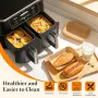 Нов Комплект за въздушен фритюрник Air Fryer Ninja AF300EU AF400EU, подложки и решетки, снимка 5