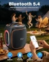 Нова Преносима Bluetooth Колона 120W Subwoofer TWS RGB 30 часа Батерия Високоговорил, снимка 7