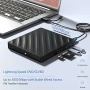Wbacon 5 в 1 външно Blu Ray устройство, преносим Blu Ray плейър с USB 3.0 Type-C, снимка 5
