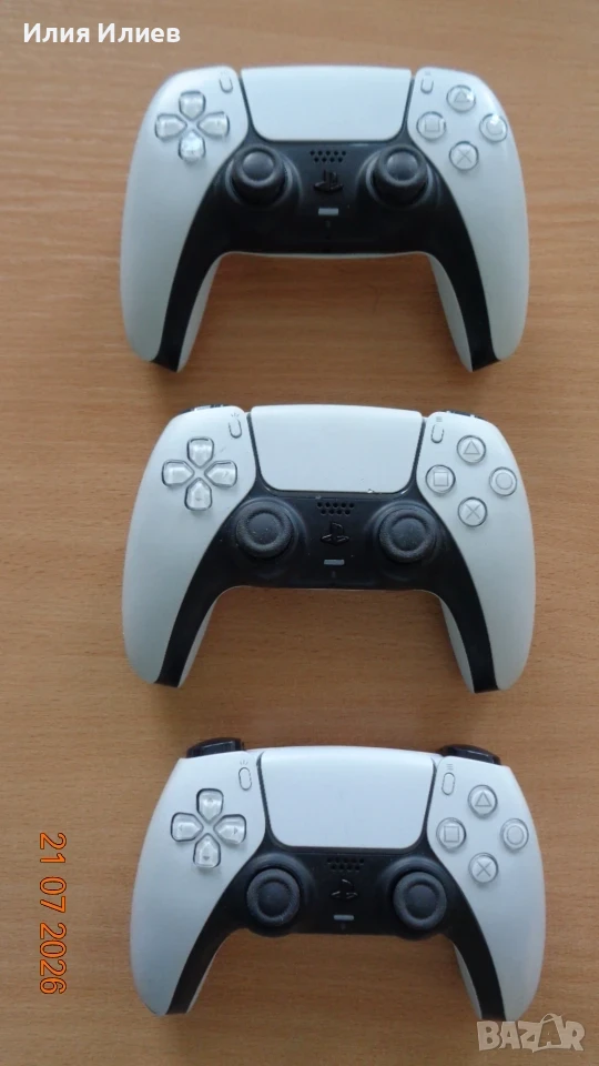 Sony Playstation 5 GAMEPAD DUALSENSE WIRELESS PS5/WHITE CFI-ZCT1W - 3 броя, снимка 1