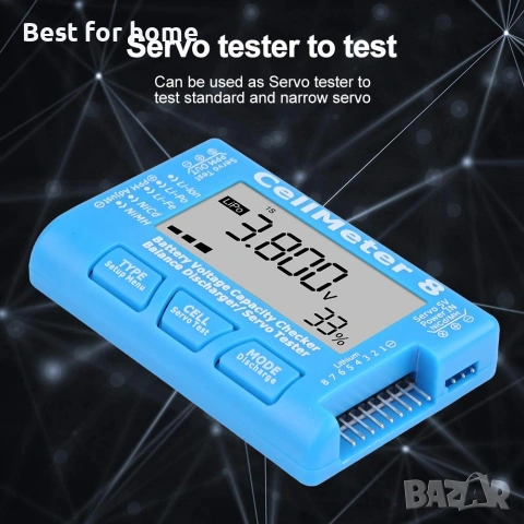 RC CellMeter 8 цифров тестер за капацитет на батерията, Bluetooth - безплатен безжичен тестер, снимка 7 - Друга електроника - 54981016