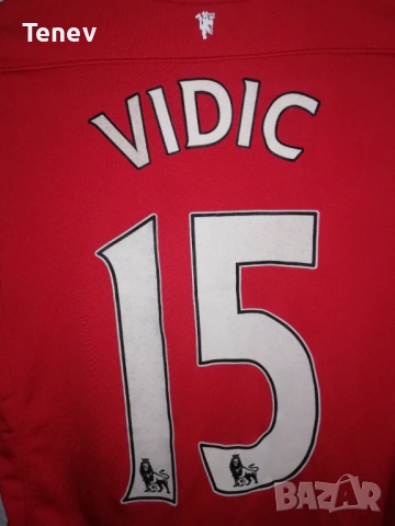 Manchester United Vidic Nike оригинална тениска фланелка екип Манчестър Юнайтед Видич , снимка 4 - Тениски - 43839094