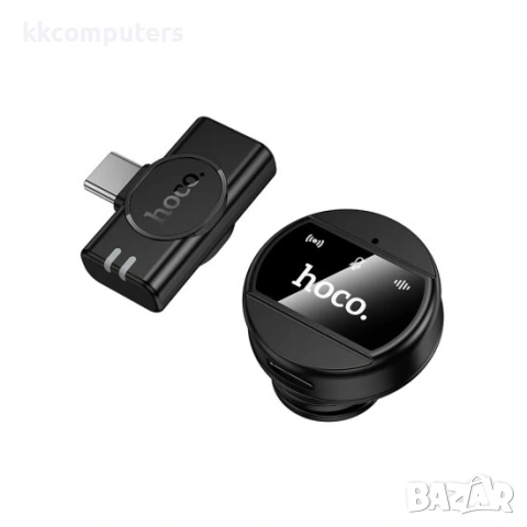 Безжичен микрофон Hoco L21 USB-C, с приемник, черен, снимка 4 - Селфи стикове, аксесоари - 54855986