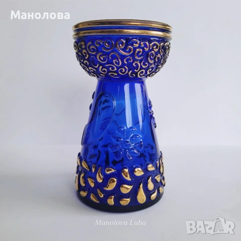 Винтидж дизайн от 70те. ваза от стъкло Walther Glas, стил мид-сенчъри модерн (Mid-Century Modern)., снимка 5 - Други ценни предмети - 54362235