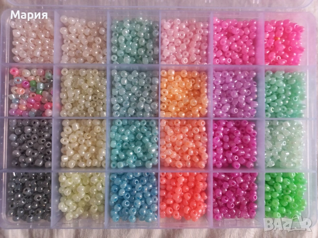 Мъниста и перли комплекти в кутии, снимка 17 - Други - 52669210