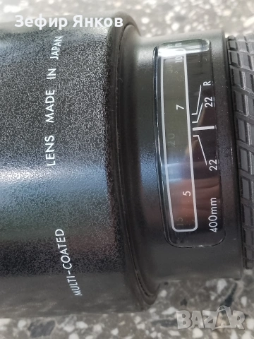 Sigma AF TELE 400mm/f-5,6 Ф-72 за Canon EF, снимка 4 - Обективи и филтри - 55267874