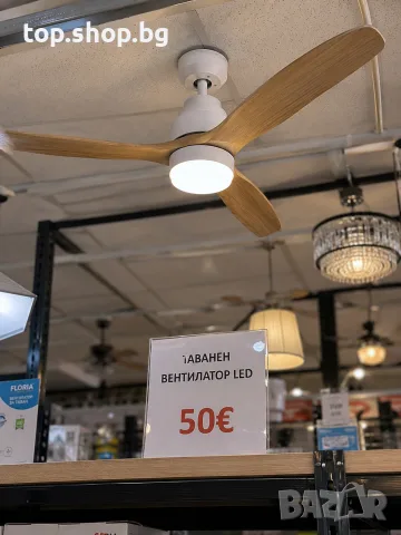 таванен вентилатор LED с гаранция ново 