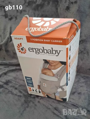 Ергономична раница за бебе Ergobaby Adapt Pearl Grey от 3,2 до 20 кг