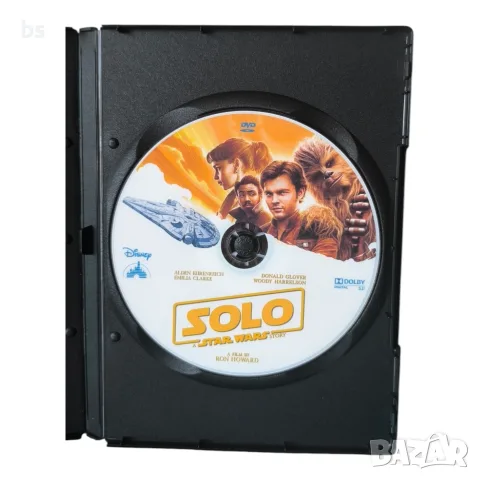 Соло история от Междузвездни войни DVD +R DL с бг аудио, снимка 4 - DVD филми - 55334710