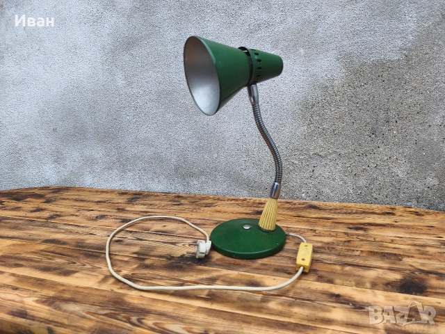 Соц индустриална настолна лампа 