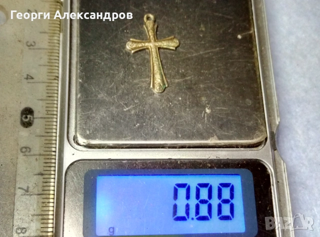 Старинно ЦАРСКА Русия Орнаментирано СРЕБЪРНО КРЪСТЧЕ Кръст СРЕБРО 875 с Печат на Майстора, снимка 6 - Антикварни и старинни предмети - 53979289