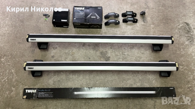 Комплект напречни греди Thule WingBar Evo Clamp 127 cm за KIA Rio, 5 врати, Hatchback 17 - без фабри