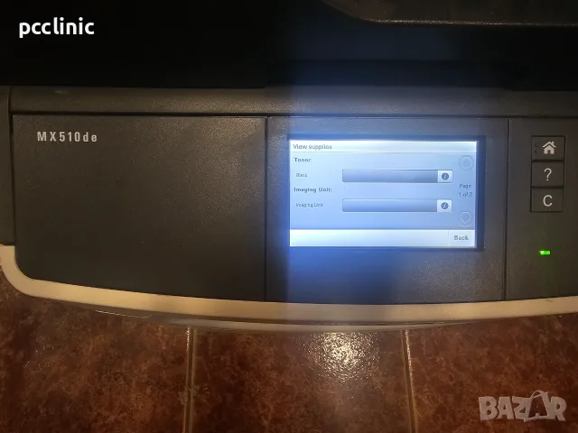 3в1 принтер МФУ Lexmark MX510de – Лазерен принтер, скенер, копир | Дуплекс, Мрежа | 6м. гаранция, снимка 2 - Принтери, копири, скенери - 55393697