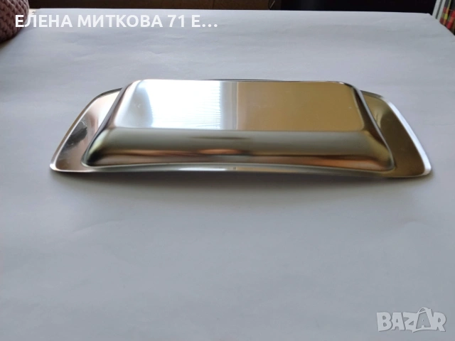 Плато инокс с дръжки, снимка 3 - Аксесоари за кухня - 55157925