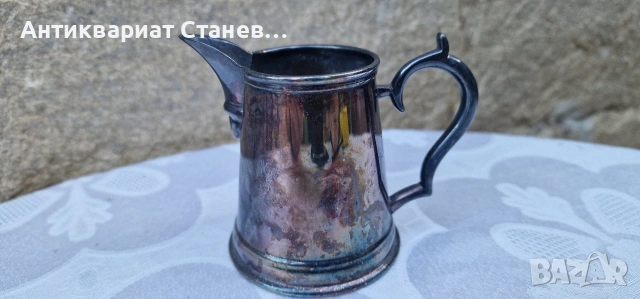 Стара посребрена каничка / латиера, снимка 2 - Сервизи - 55165302