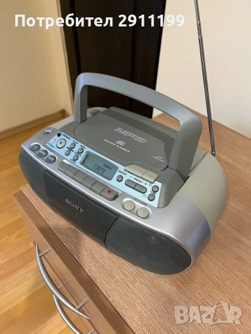 Радио касетофон с МР3 и CD Sony, снимка 9 - Радиокасетофони, транзистори - 54294293