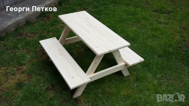 Масичка с пейки за деца -85х80х50см. - 49 €., снимка 3 - Други - 54547728