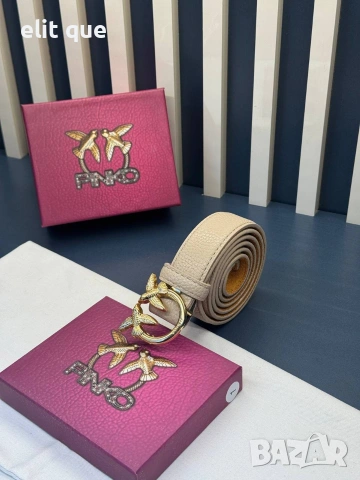 колан от естествена кожа в кутия pinko 3см