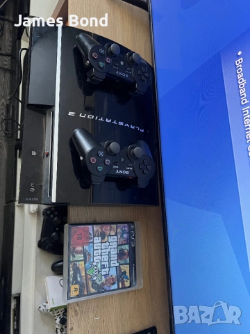 PlayStation 3 Fat / GTA V / 2 Джойстика , снимка 2 - PlayStation конзоли - 54421253