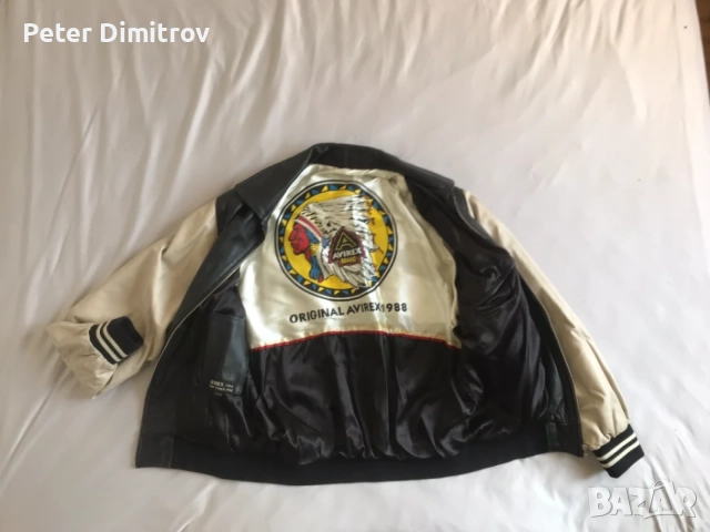 Кожено яке AVIREX U.S.A. NEW YORK, снимка 4 - Якета - 55376631