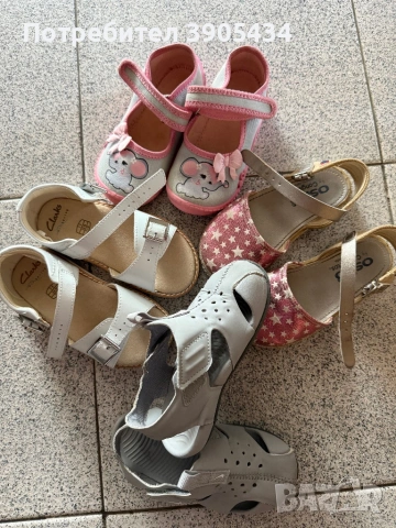 Бяло- Нови Сандалки 24-25 номер, снимка 6 - Детски сандали и чехли - 54036979