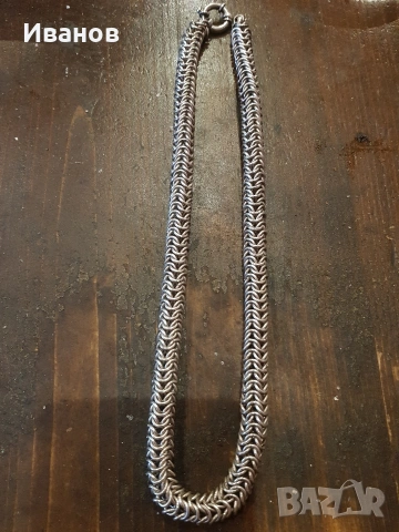 масивен сребърен ланец , снимка 2 - Колиета, медальони, синджири - 54333057