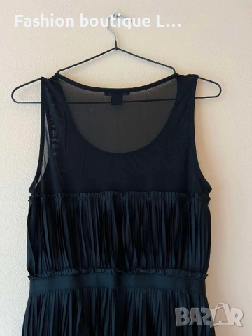 H&M Черна рокля солей със сърцевидно деколте S размер 🖤, снимка 5 - Рокли - 54731064
