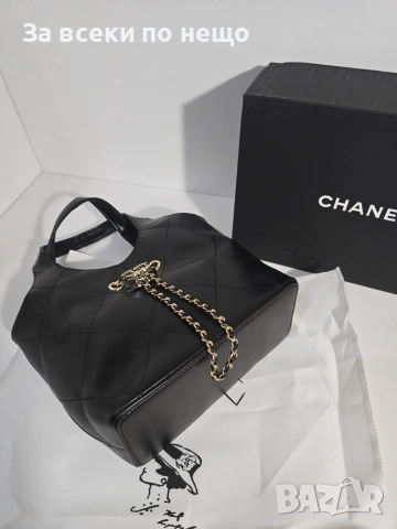Chanel Basket Bag Дамска Черна Чанта От Телешка Кожа Код Brand Luxury Fashion38, снимка 6 - Чанти - 54961502