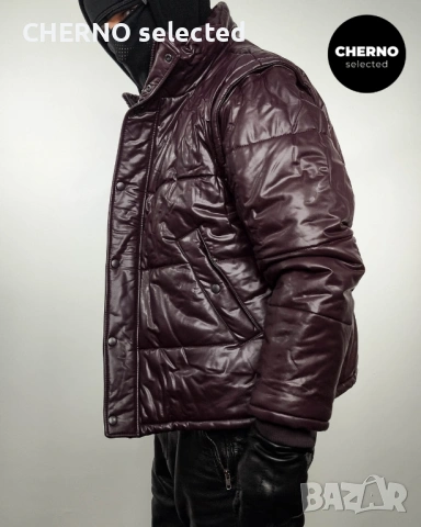 H&M x EDITION BY JOHN BOYEGA 2-в-1 мъжко пуфер яке • елек от еко кожа – лимитирана серия – L•XL, снимка 4 - Якета - 54031813