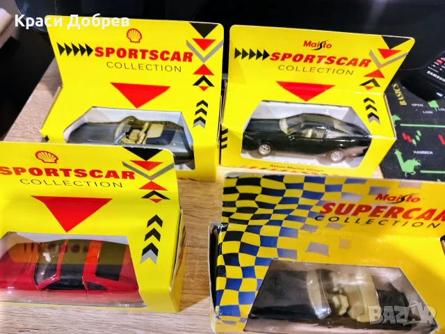 Ретро колекционерски колички Maisto Shell Sportscar Collection – Нови в кутии, снимка 5 - Колекции - 55451020