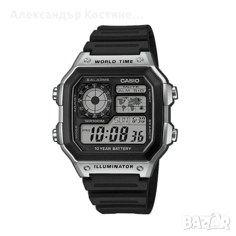 Нов часовник Casio AE-1200WH-1CVEF - гаранция