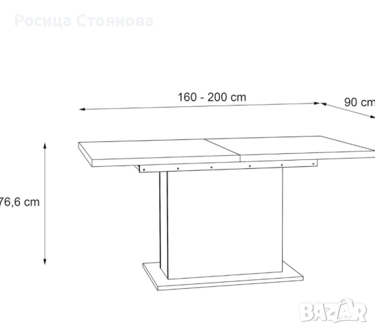 Трапезна маса, снимка 4 - Маси - 54436951