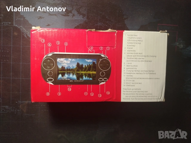 MP5 X7 Retro Handheld Конзола, снимка 3 - Други игри и конзоли - 54703871