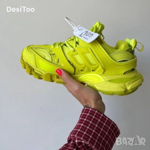 Balenciaga Track Sneaker "Neon Yellow" , снимка 4 - Маратонки - 54348718
