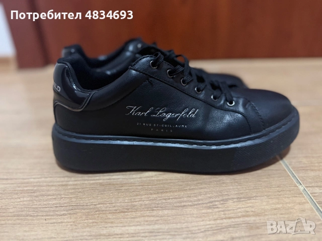 ЧЕРНИ КЕЦОВЕ KARL LAGERFELD, снимка 3 - Кецове - 54985316