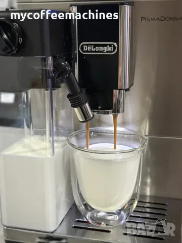 Кафемашина DeLonghi PrimaDonna XS ETAM 36.366, снимка 4 - Кафемашини - 55629356